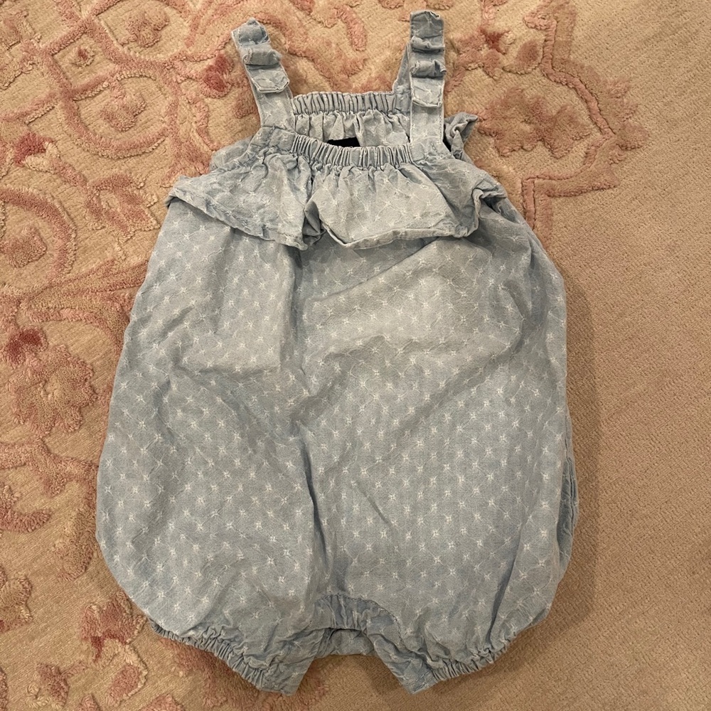 Baby Girl Denim Romper